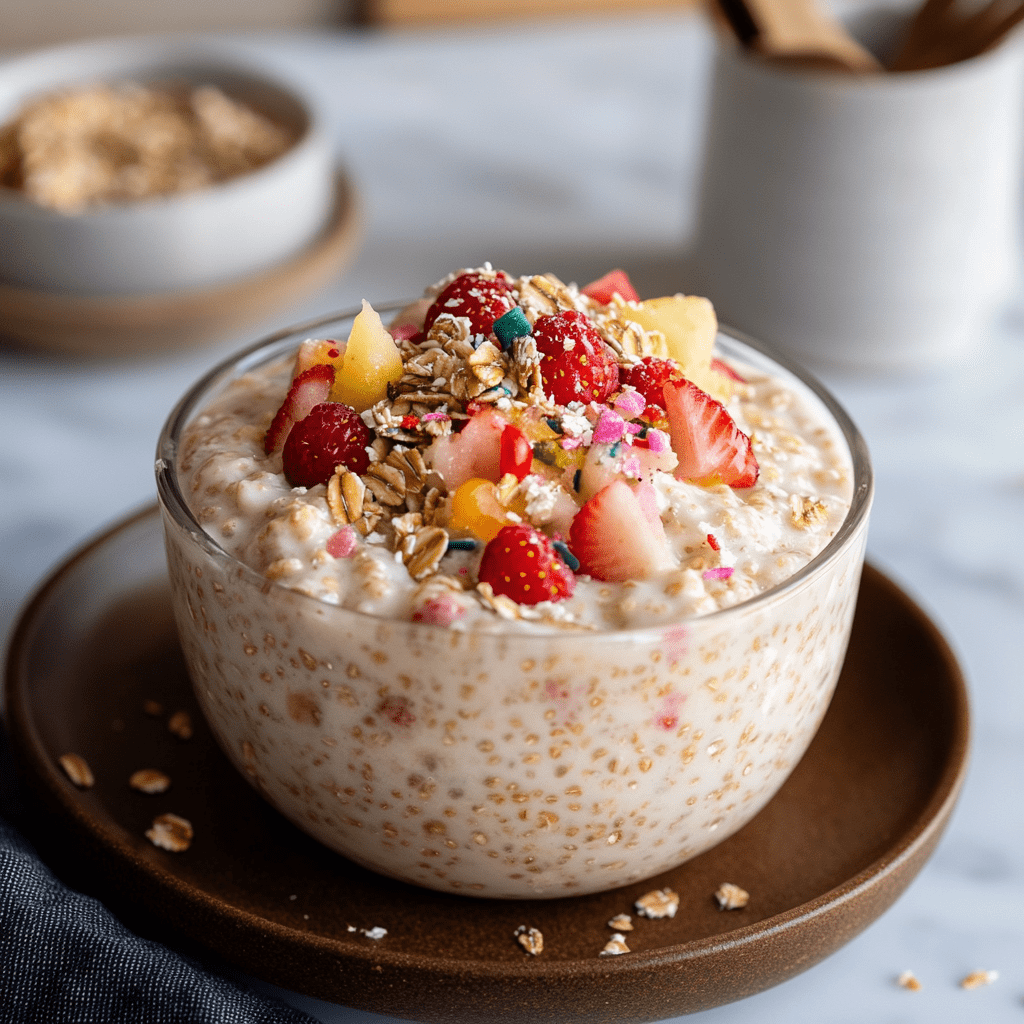 Birthday Cake Overnight Oats – A Fun & Tasty Breakfast Treat