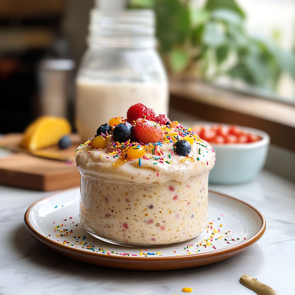 Birthday Cake Overnight Oats – A Fun & Tasty Breakfast Treat