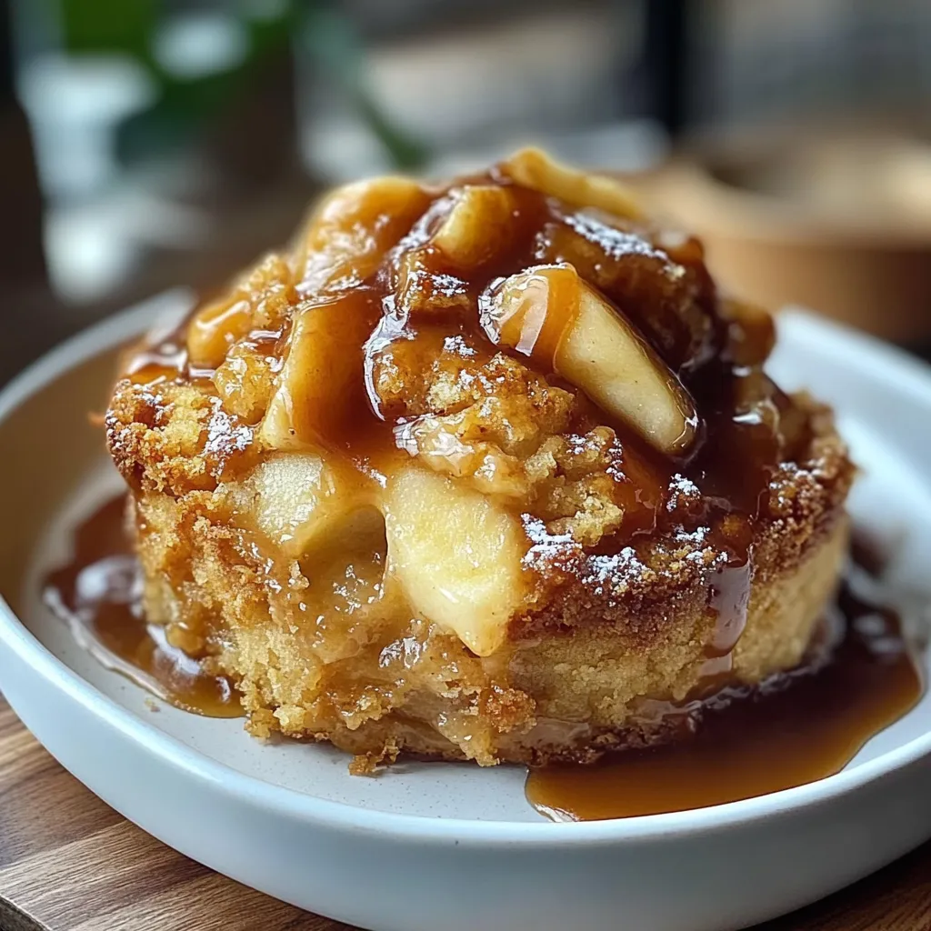 Crispy Caramel Apple Cobbler Dump Cake