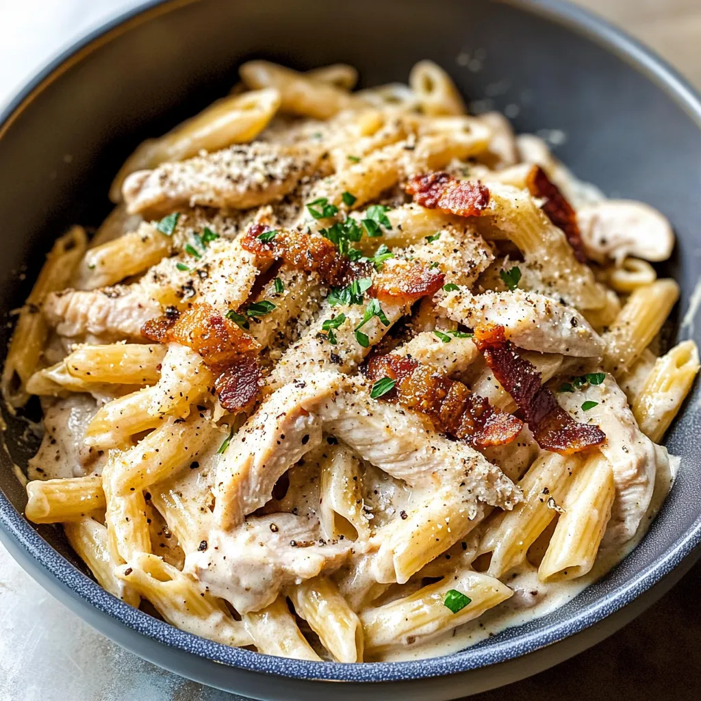 Delightful Creamy Chicken and Bacon Pasta Recipe