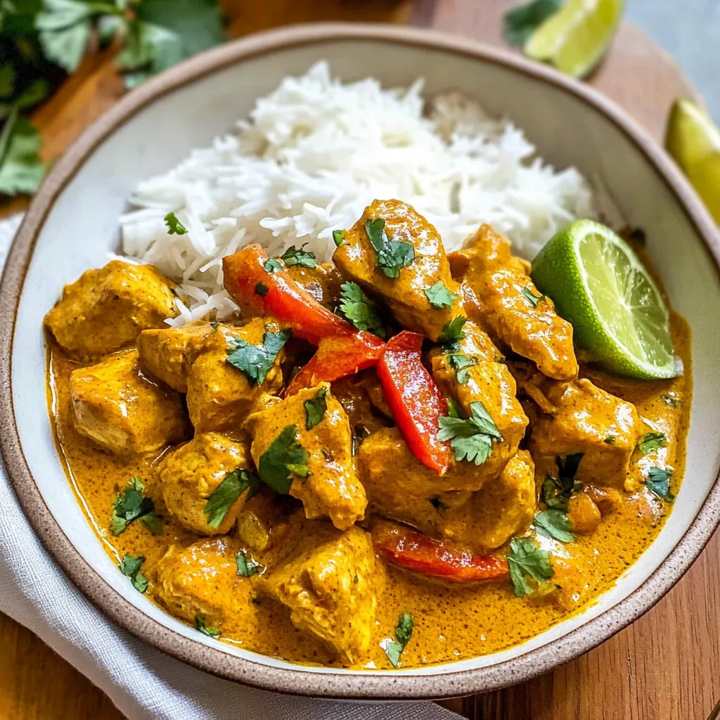 Fresh Coconut Curry Chicken