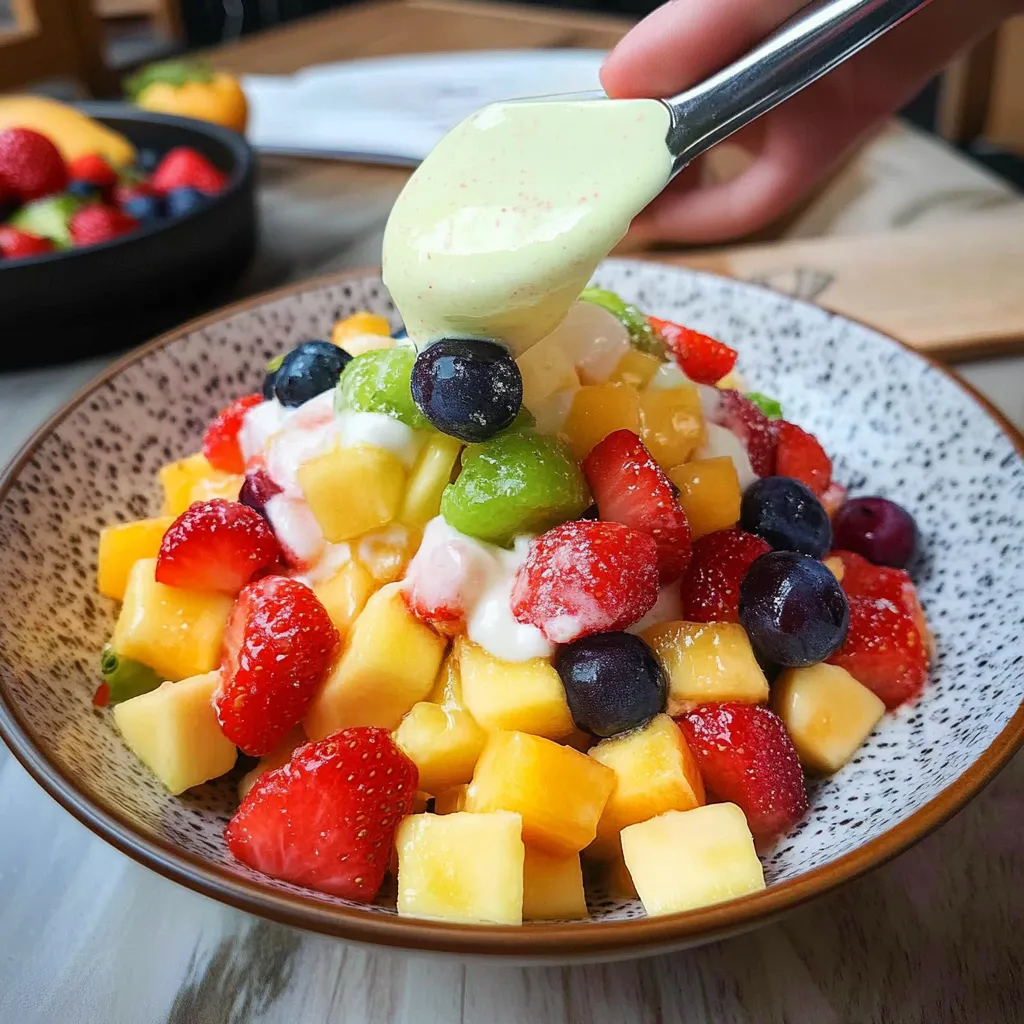 Fruit Salad with Yogurt Mouthwatering