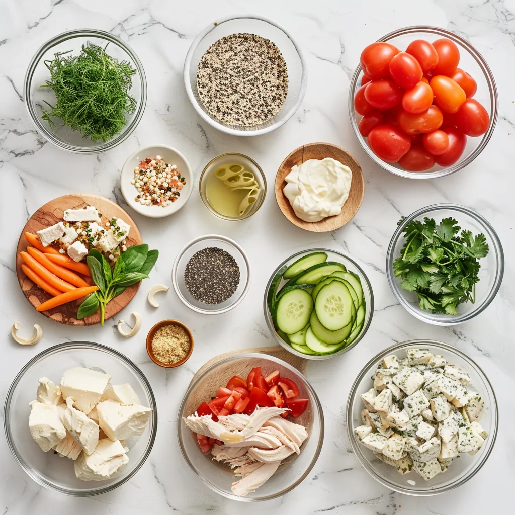 Luscious Everything Bagel Chicken Salad ingredients