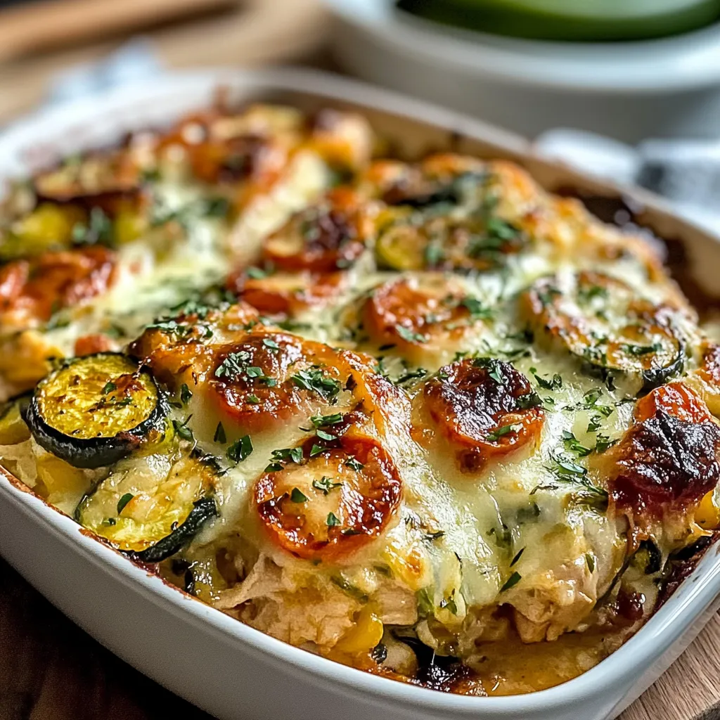 Scrumptious Tasty Chicken Zucchini Bake for Cozy Evenings
