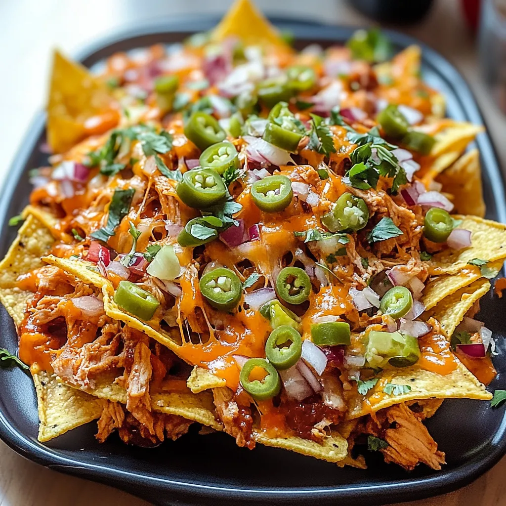 Simple BBQ Chicken Nachos Recipe Crispy