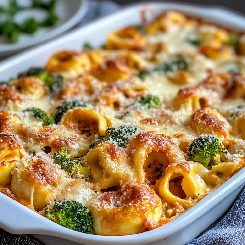 Tasty Sheet Pan Broccoli Tortellini Bake Recipe