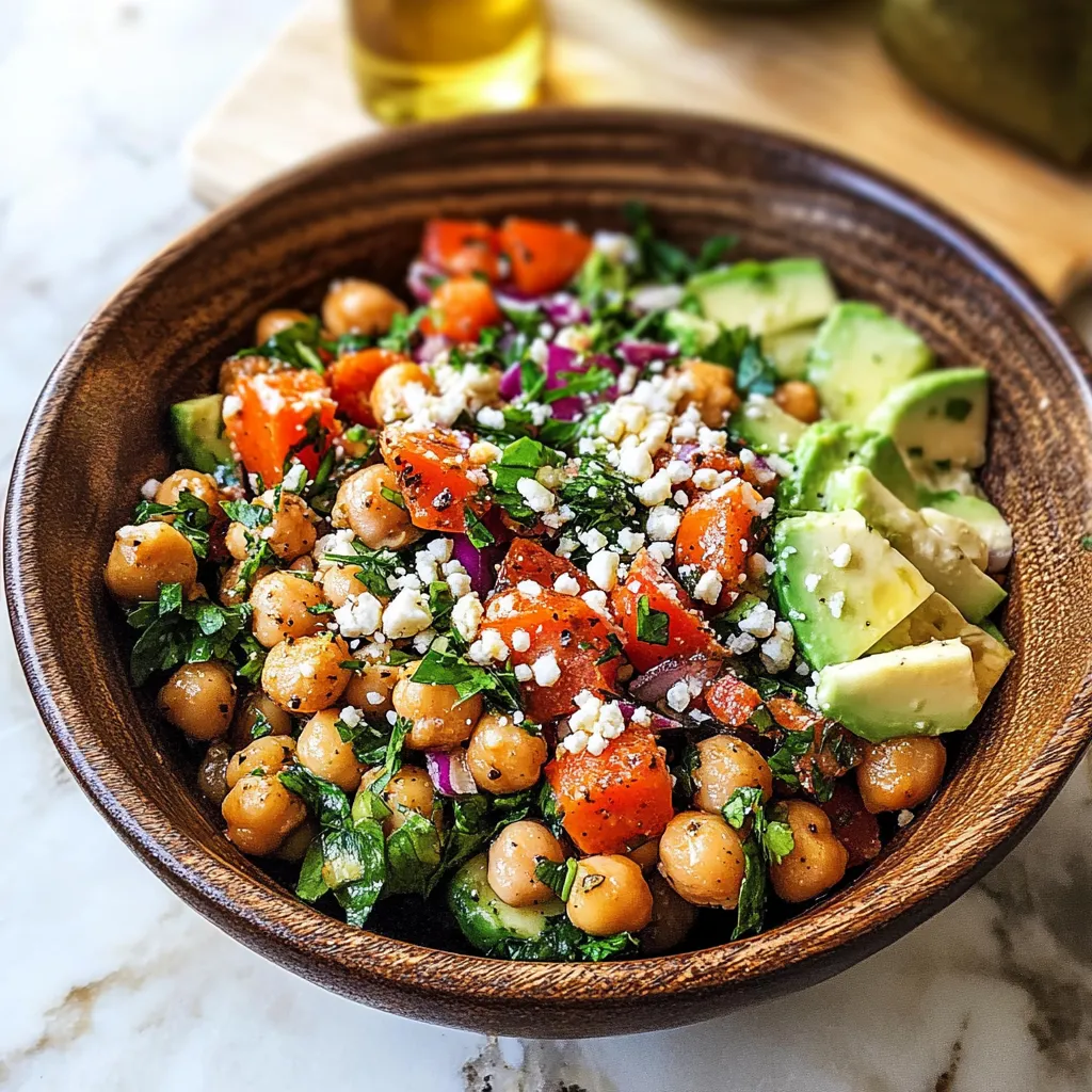 Tempting Simple Chickpea Salad
