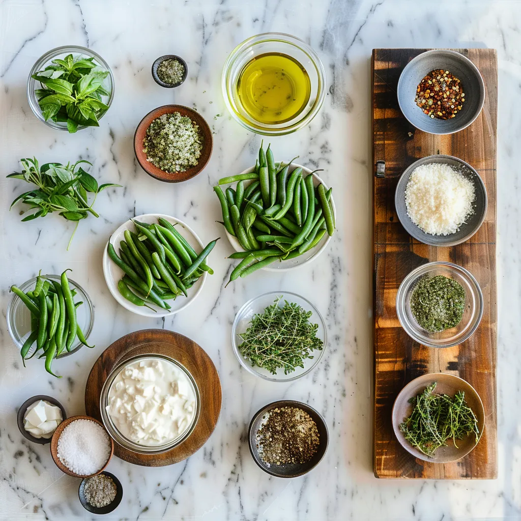 Yummy Parmesan Roasted Green Beans ingredients