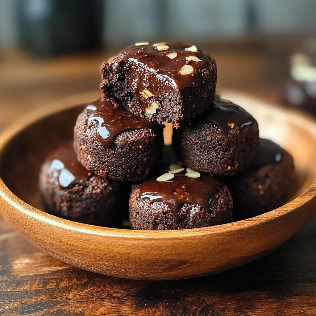 3-Ingredient Effortless No Bake Brownie Bites Juicy