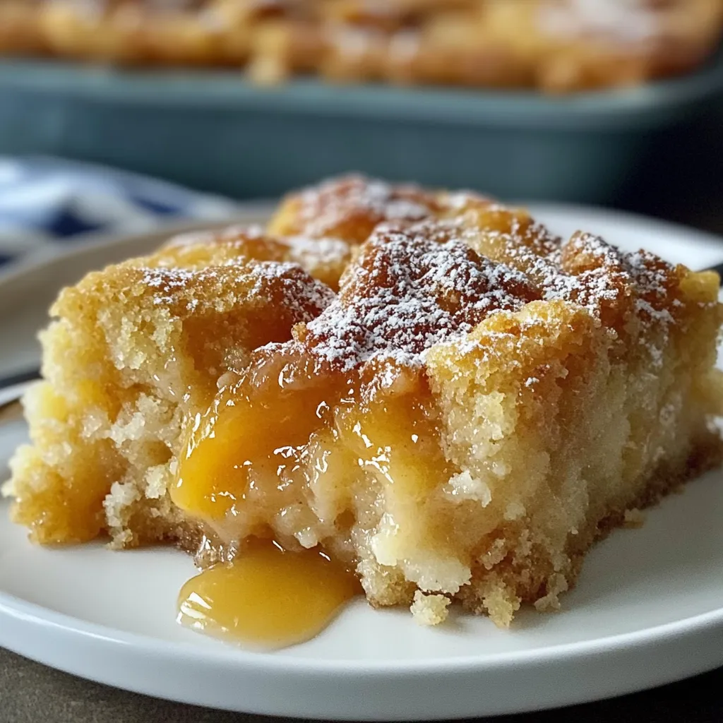 3-Ingredient Peach Cobbler Dump Cake That Stuns Every Time Heavenly