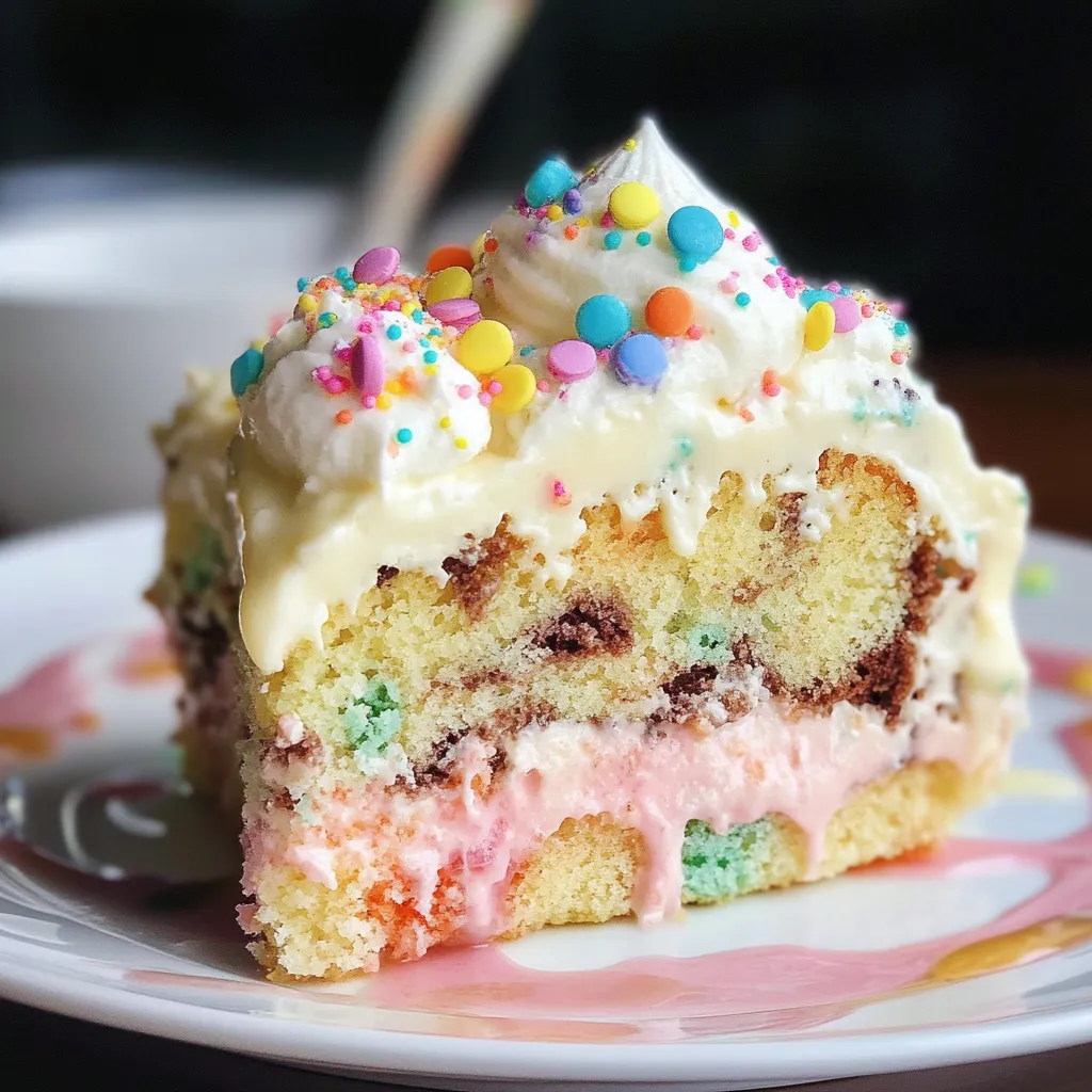 Delicious Spring Poke Cake for Easter Celebrations
