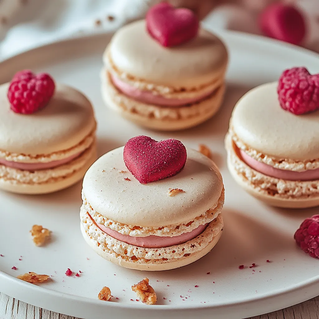Golden Amazing Fondant Heart Macarons for Tasty Celebrations