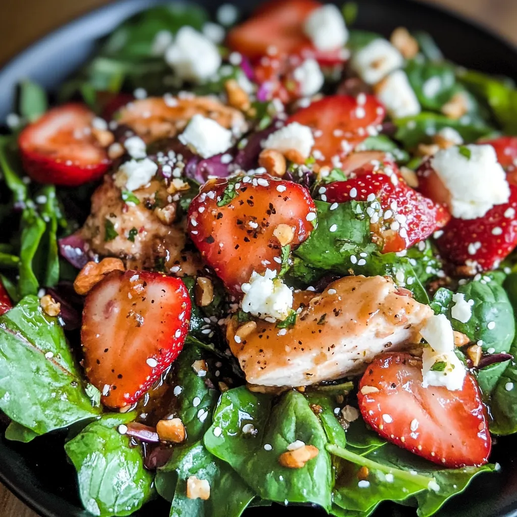 Paleo & Keto Strawberry Spinach Salad