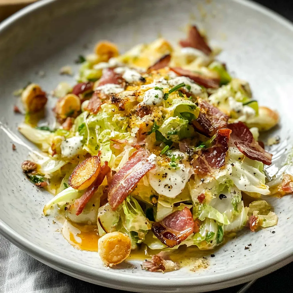 Savory Warm Bacon and Cabbage Salad