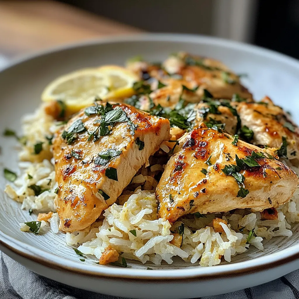 Tempting Amazing Simple Dump And Bake Chicken Tzatziki Rice Delight