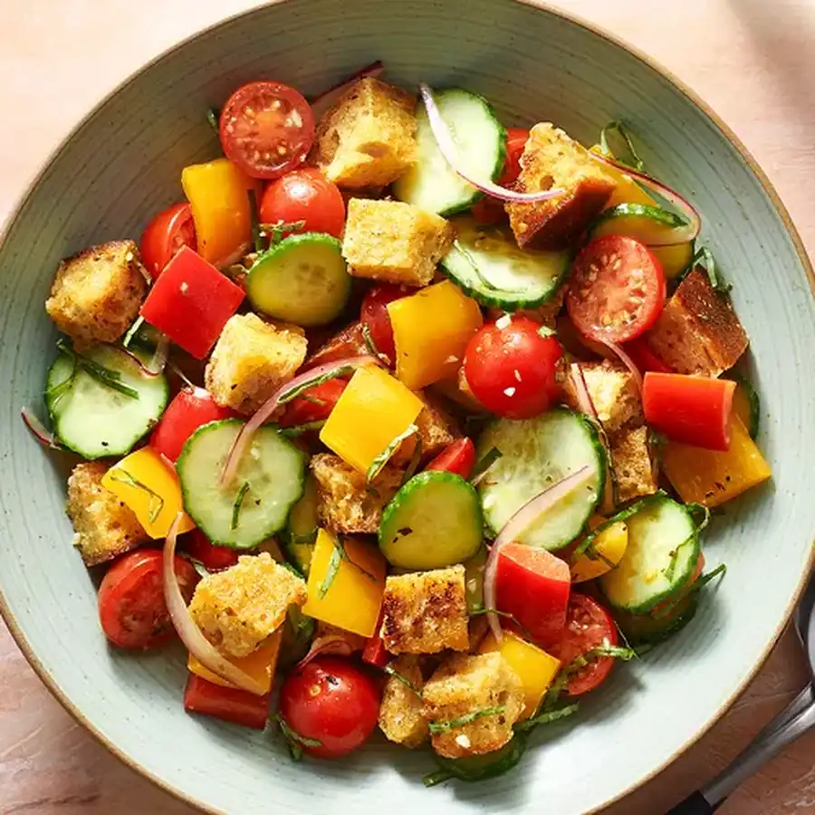 Kid-Approved Refreshing Panzanella Salad: A Classic Tuscan Slice of Summer —