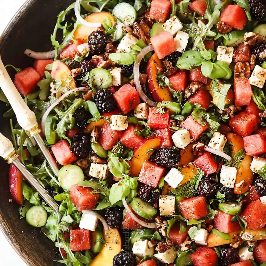 Crowd-Pleasing Watermelon Salad with feta — Indulgent & Totally Irresistible