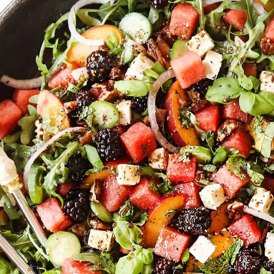 Crowd-Pleasing Watermelon Salad with feta — Indulgent & Totally Irresistible