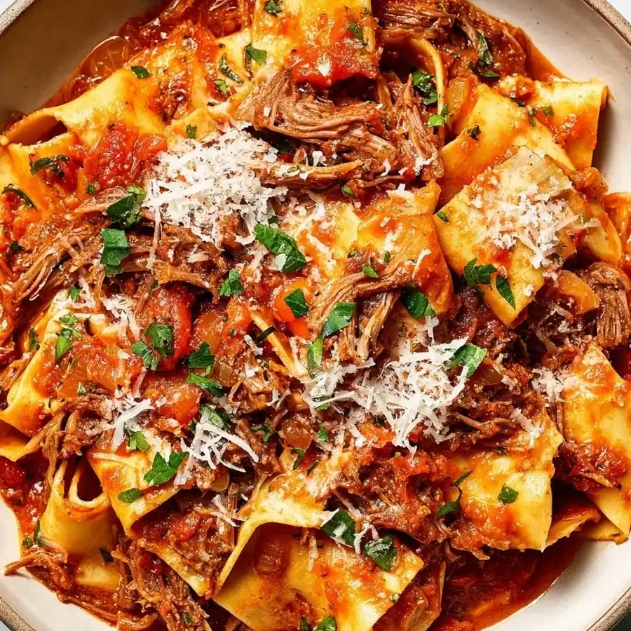 Braised Pork Ragu Pappardelle – Hearty & Flavorful