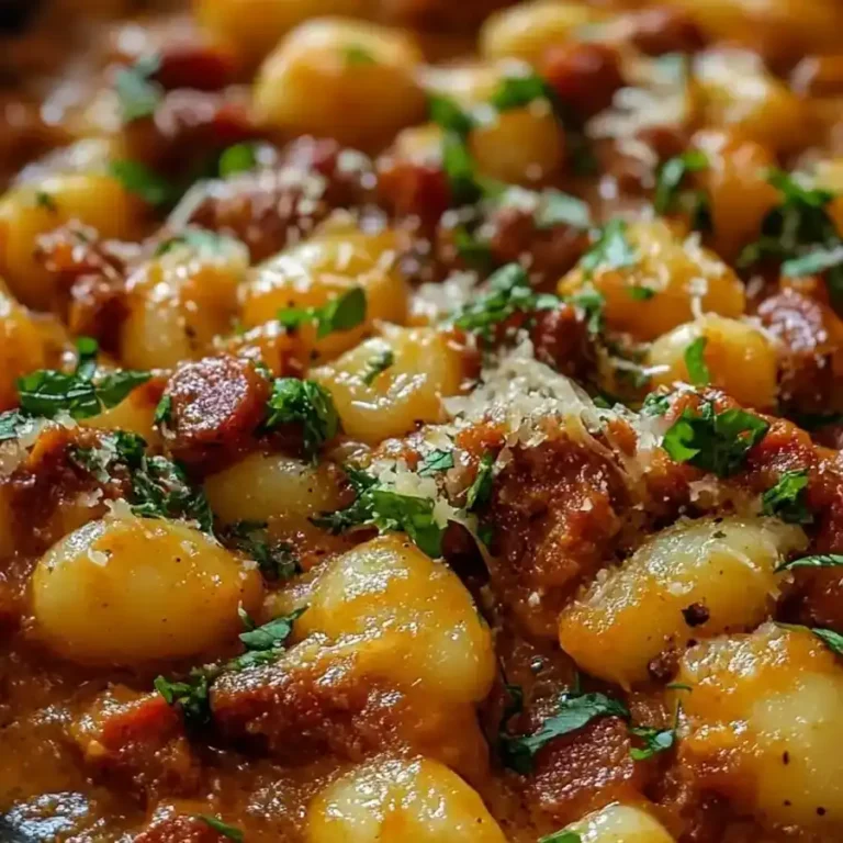 Pin This Gnocchi with Chorizo & Creamy Harissa Sauce – 30‑Minute