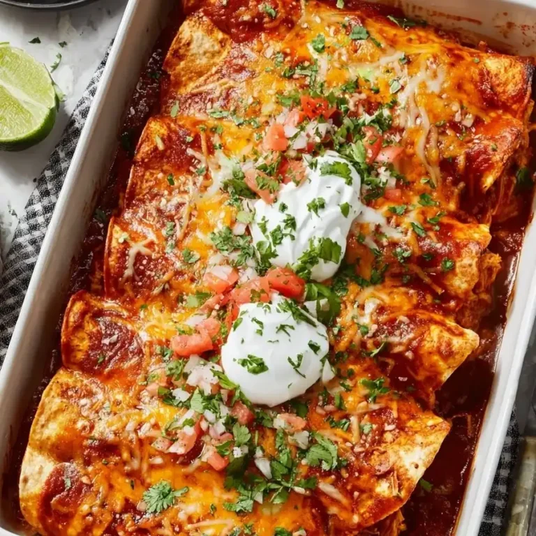 Cheesy Chicken Enchiladas with Cilantro & Lime - Quick & Delicious