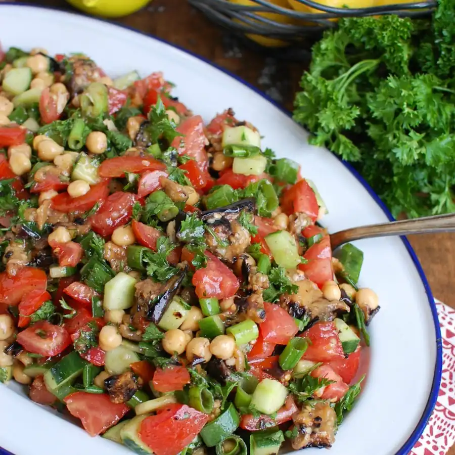 Mediterranean Eggplant & Chickpea Salad: A Fresh, Flavorful Twist — Cozy