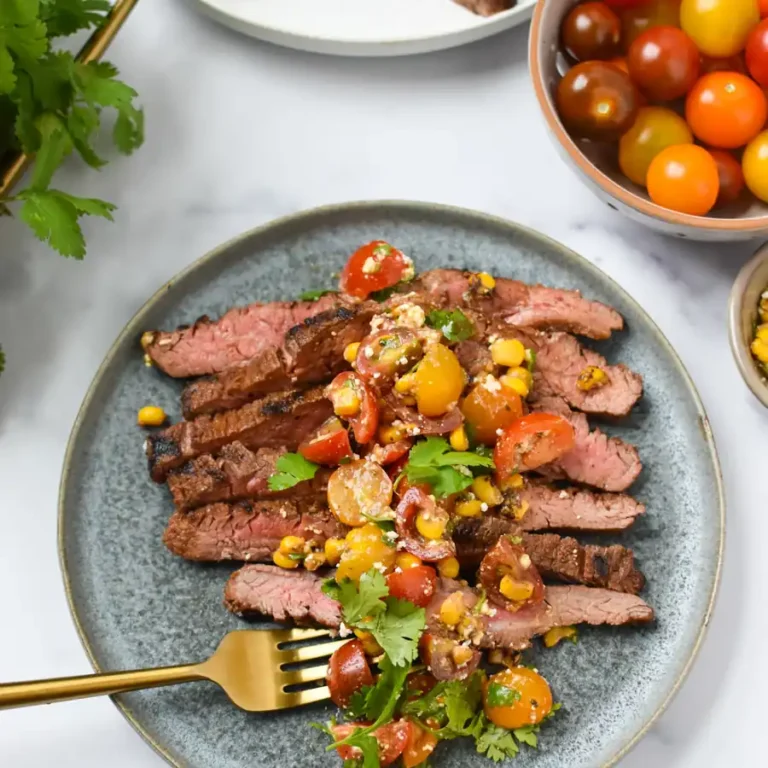 Sticky Smoky Grilled Flank Steak with Dry Rub – Juicy &