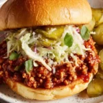 Viral BBQ Chicken Sloppy Joes with Cilantro Coleslaw Recipe — Faster Than Takeout