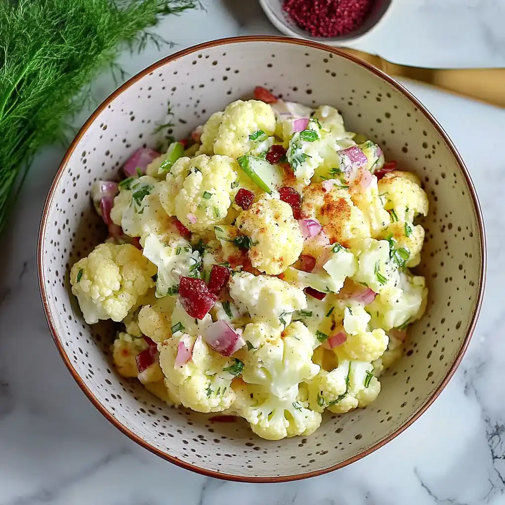 Creamy Cauliflower Potato Salad: The Ultimate Low-Carb Picnic Side