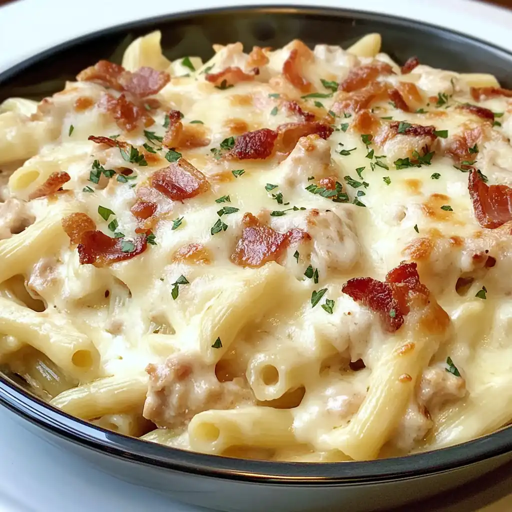 Chicken Bacon Ranch Pasta Bake — The Ultimate Comfort Dinner