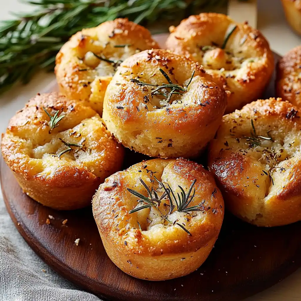Garlic Rosemary Focaccia Muffins: The Ultimate Savory Breakfast Bread