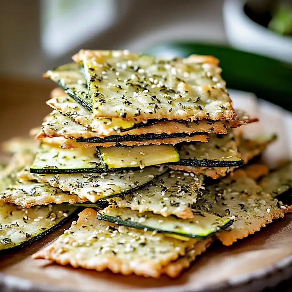 Crispy Zucchini Herb Crackers: Fresh, Crunchy Delight
