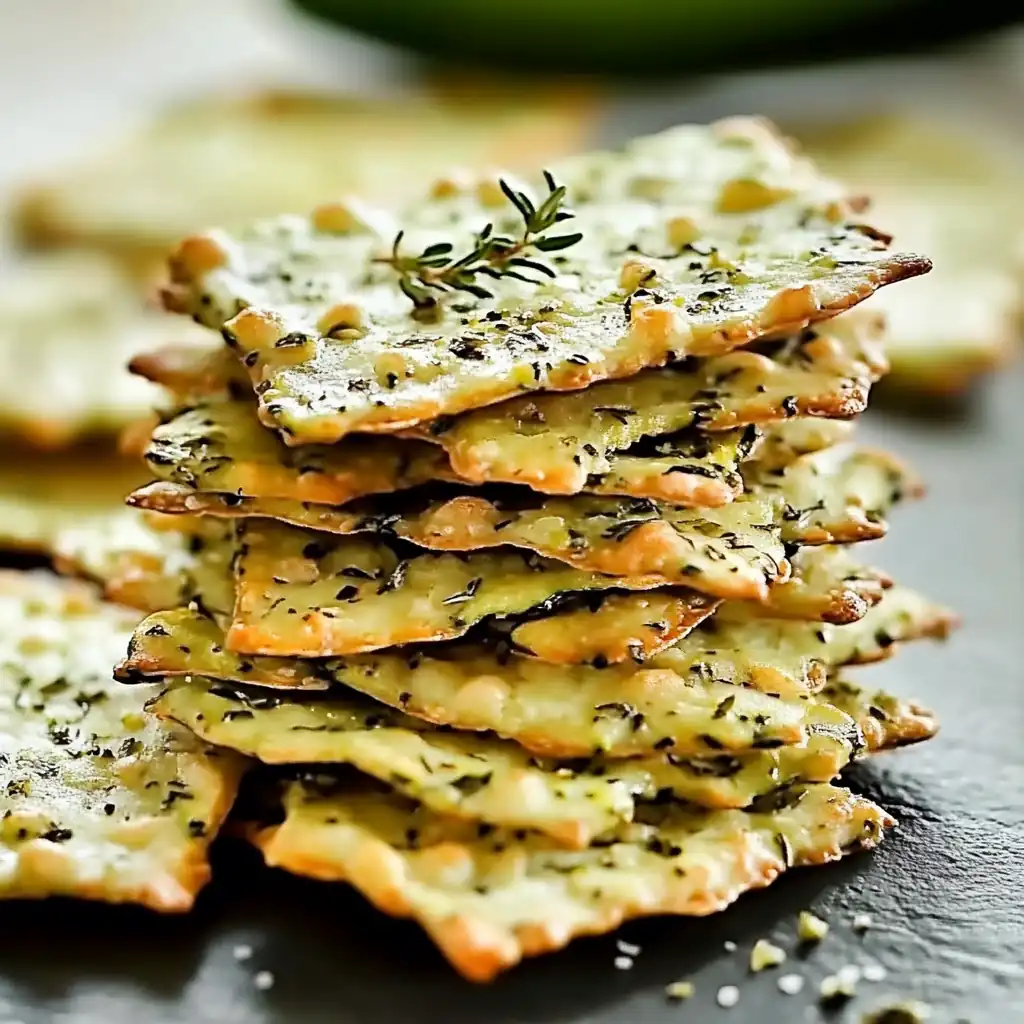 Crispy Zucchini Herb Crackers: Fresh, Crunchy Delight