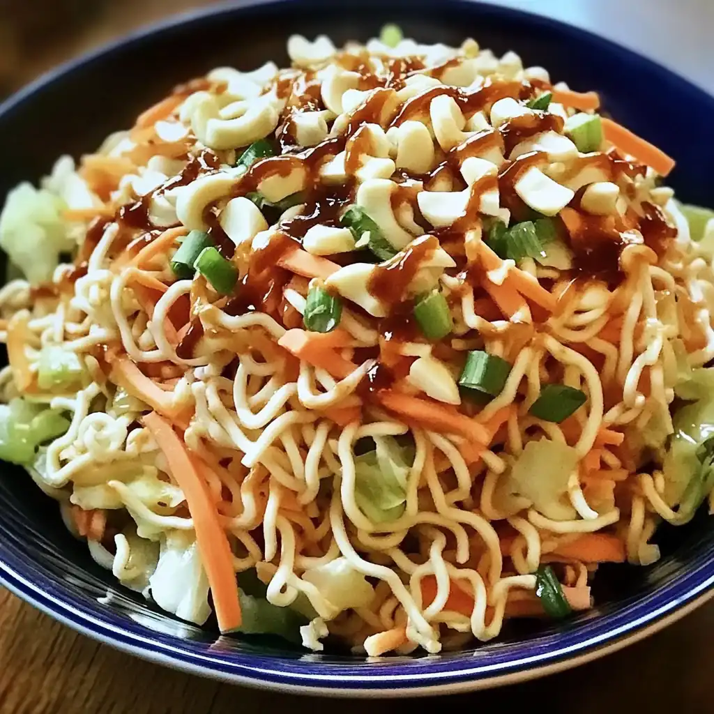 Crunchy Ramen Noodle Salad: The Ultimate Potluck Crowd Pleaser