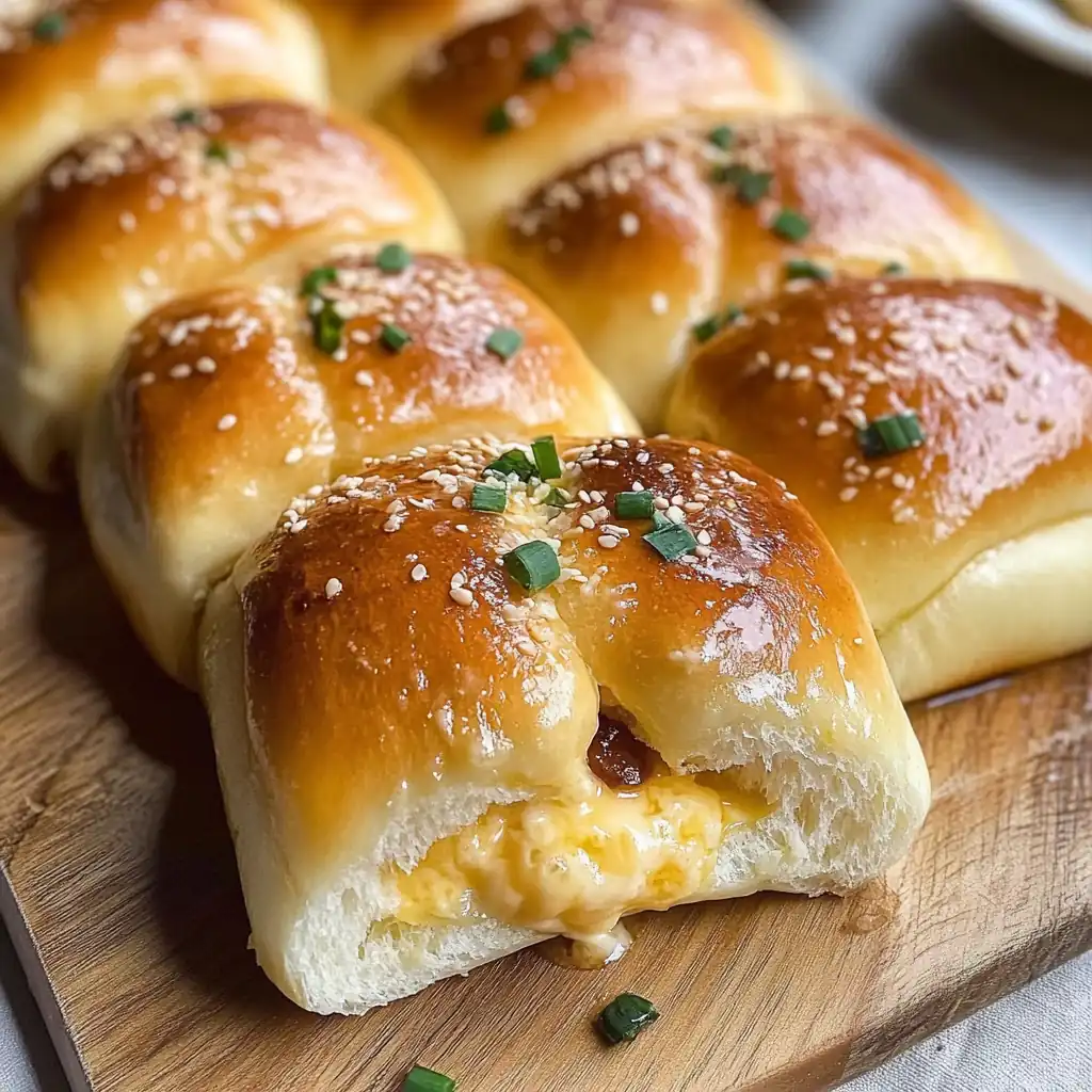 Cheesy Garlic Goodness: Korean Cream Cheese Buns Recipe