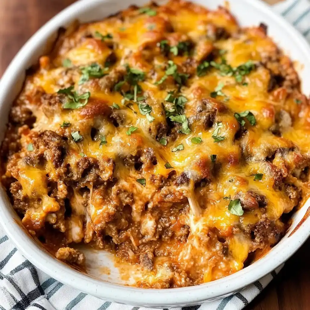 30-Minute Keto Cheeseburger Casserole — Low Carb Comfort Food