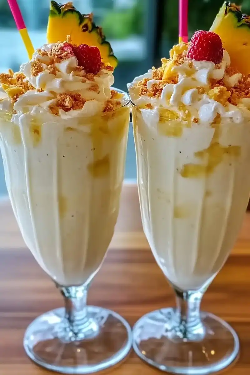 Tropical Escape: The Ultimate Creamy Piña Colada Milkshake