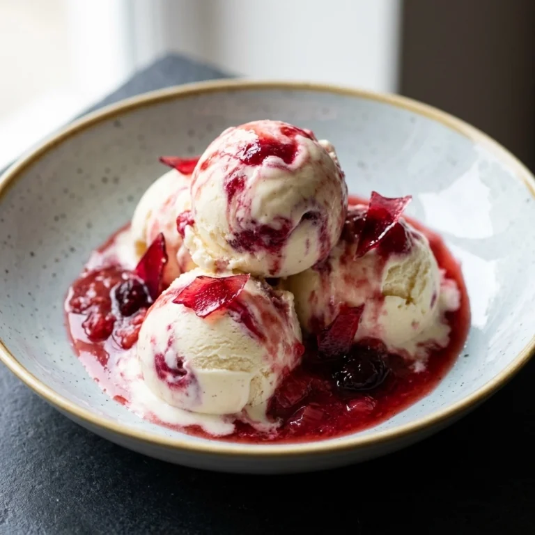 Creamy Rhubarb Ripple Ice Cream — The Ultimate Summer Treat