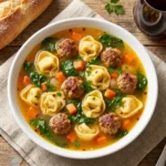 Creamy Crockpot Sausage Tortellini Soup Recipe for Easy Cozy Nights | Slow Cooker Soup