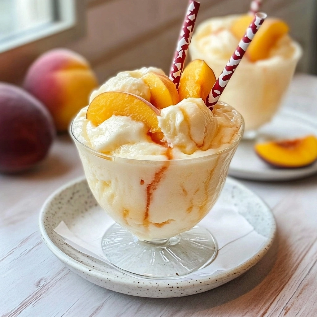Creamy Peach Ice Cream Floats: The Ultimate Summer Cool-Down