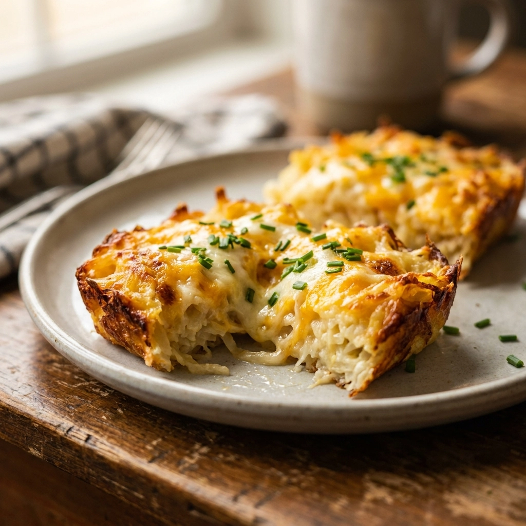 Creamy Slow Cooker Cheesy Hashbrown Casserole Easy Recipe for Perfect Comfort Food | Crockpot Breakfast Casserole