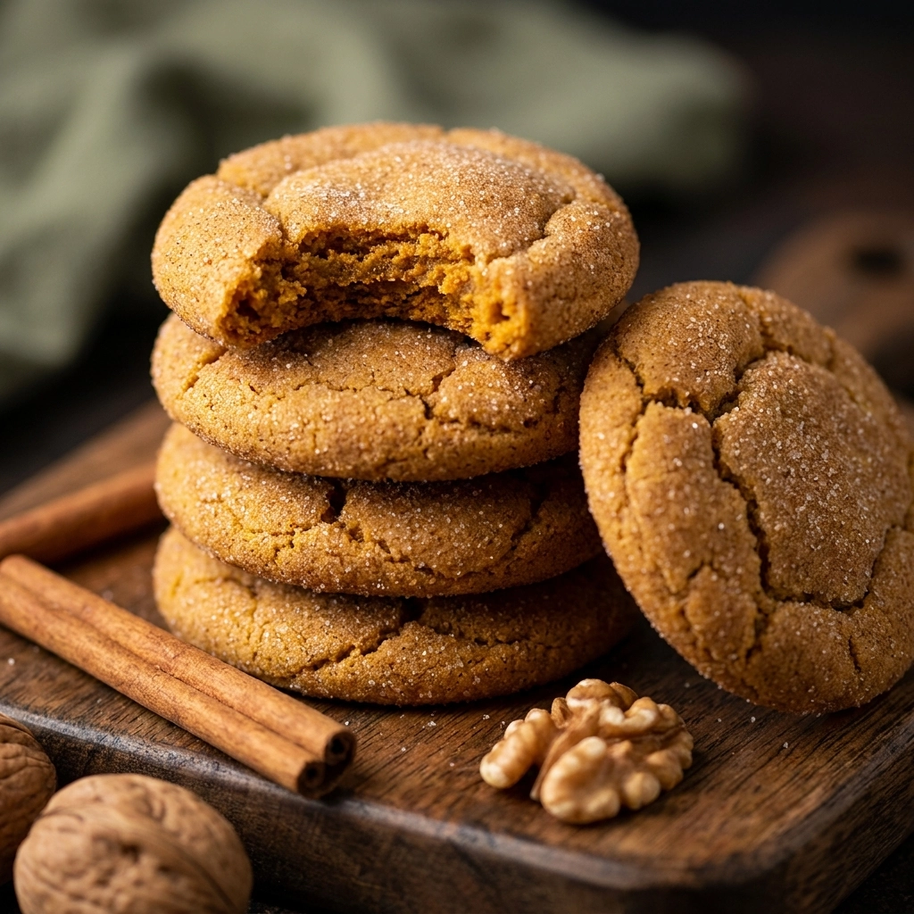 Cozy Pumpkin Spice Snickerdoodle Cookies: Homemade Fall Treats | Easy Autumn Baking