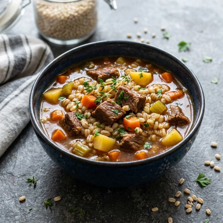 Instant Pot Beef Barley Soup | Hearty Winter Comfort Food Recipe