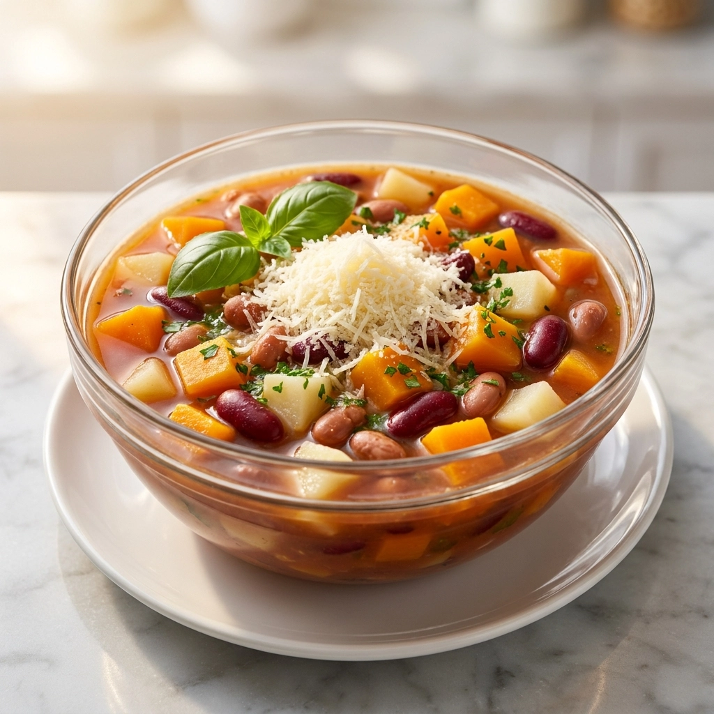 The Ultimate Homemade Slow Cooker Minestrone Soup Recipe | Healthy Vegetable Soup