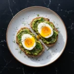 Jammy Egg Avocado Pesto Toast: The Ultimate Breakfast Upgrade | Healthy Toast Ideas