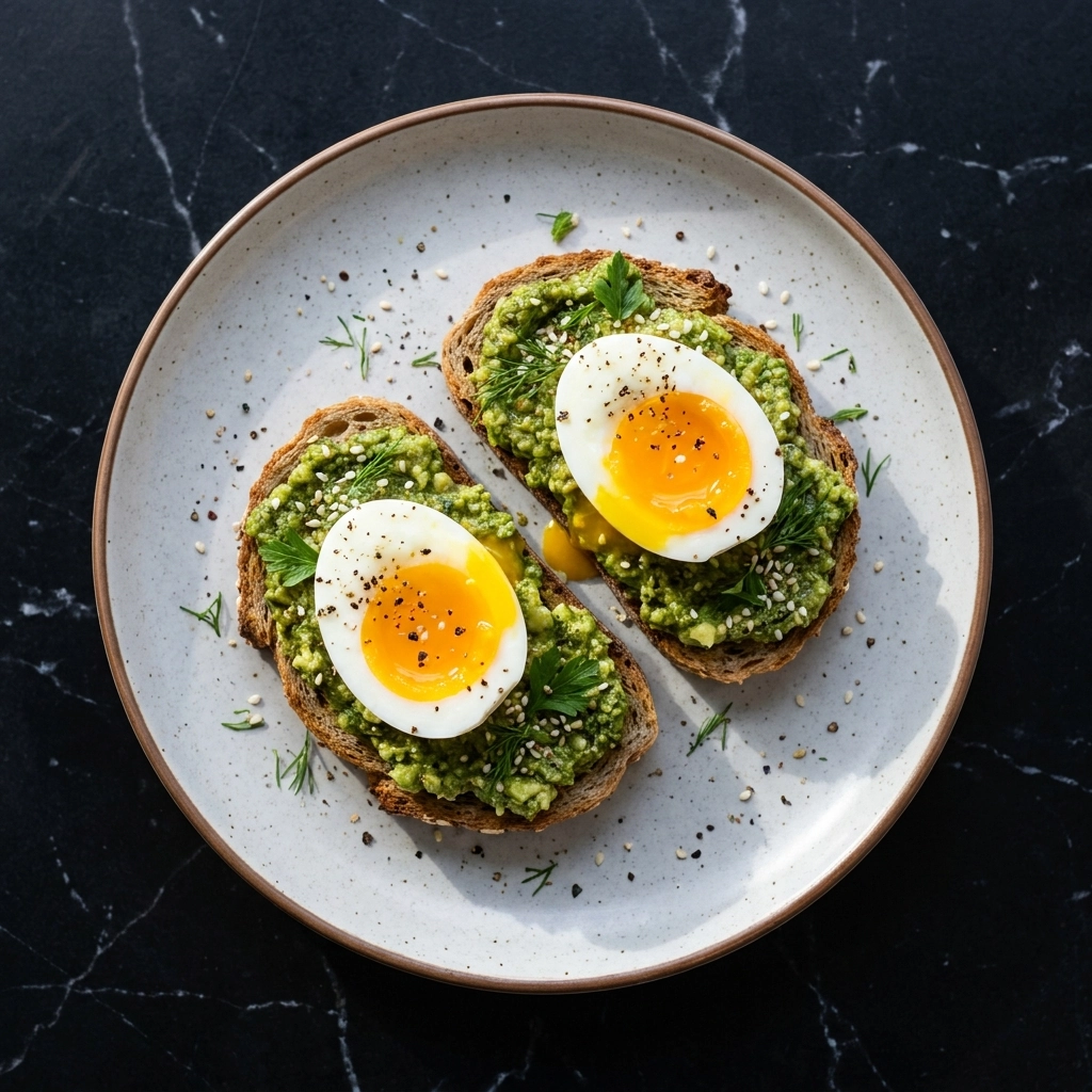 Jammy Egg Avocado Pesto Toast: The Ultimate Breakfast Upgrade | Healthy Toast Ideas