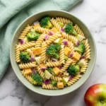 Creamy Broccoli Cheddar Pasta Salad | Easy Cheesy Pasta Salad Recipe