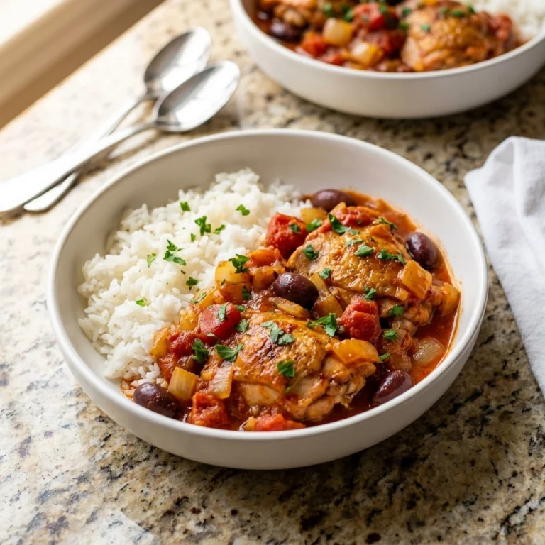 Slow Cooker Chicken Cacciatore with Rustic Vegetables | Easy Slow Cooker Dinner