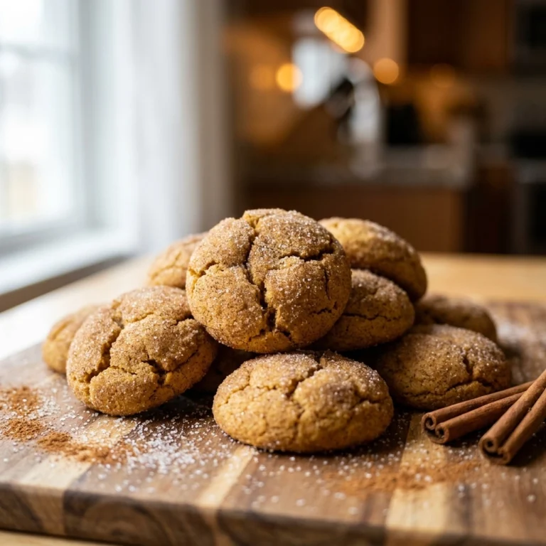 Cozy Soft Pumpkin Snickerdoodle Cookies Easy Homemade Cinnamon Sugar Recipe | Fall Treats
