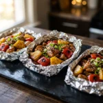 Teriyaki Chicken and Pineapple Foil Packets | Easy Sheet Pan Dinner Ideas